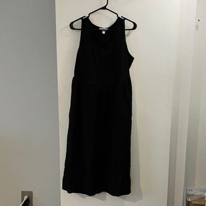 Time and Tru Black Midi Dress